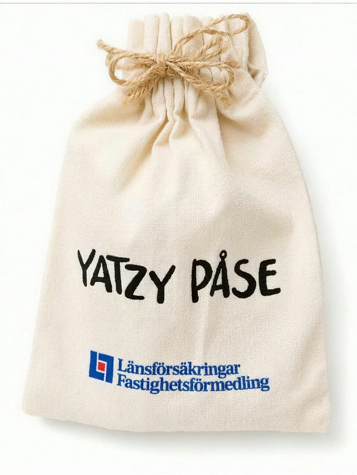 Yatzy Påse med Länsförsäkringars logga